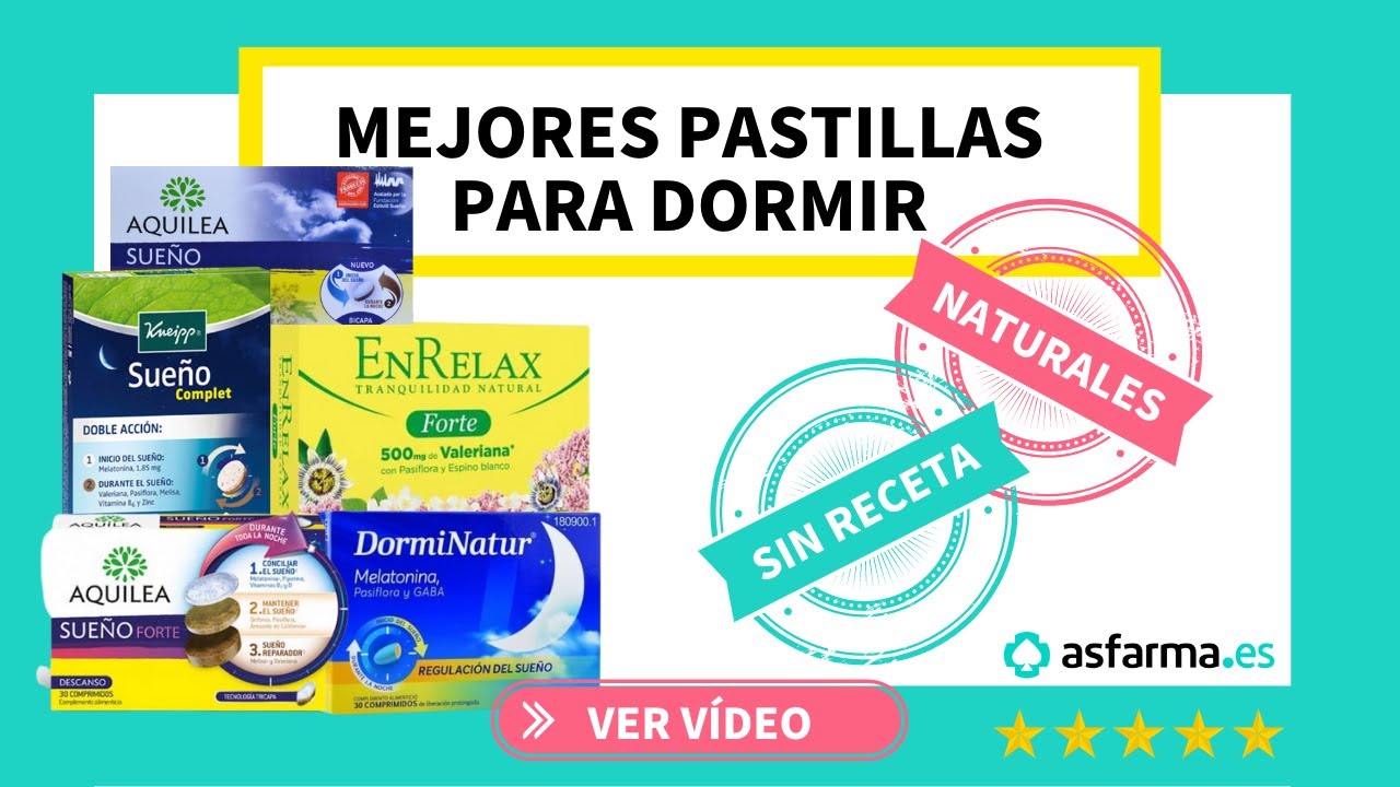 pastillas para dormir sin receta médica
