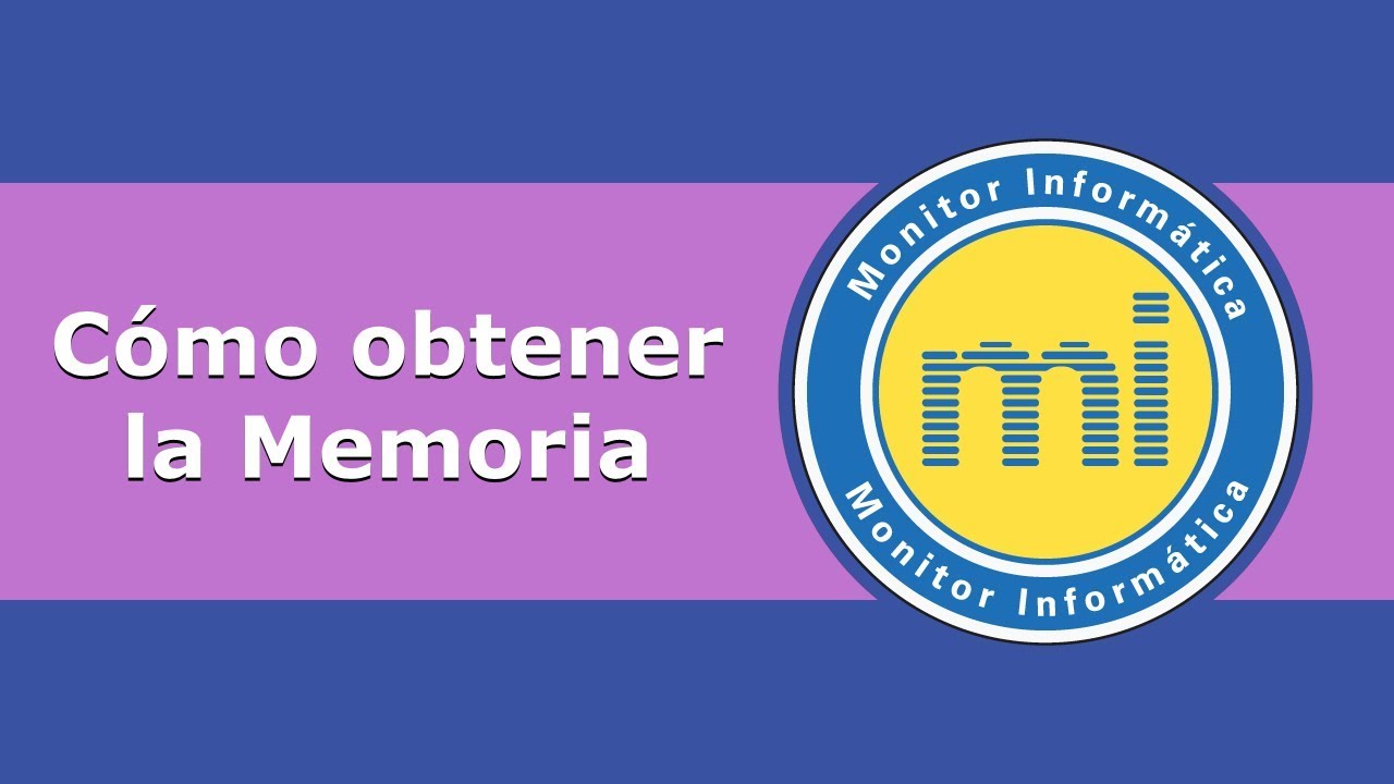 que es la memoria en contabilidad