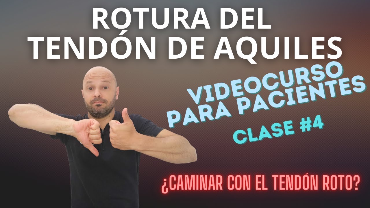 se puede andar con el tendón de aquiles roto