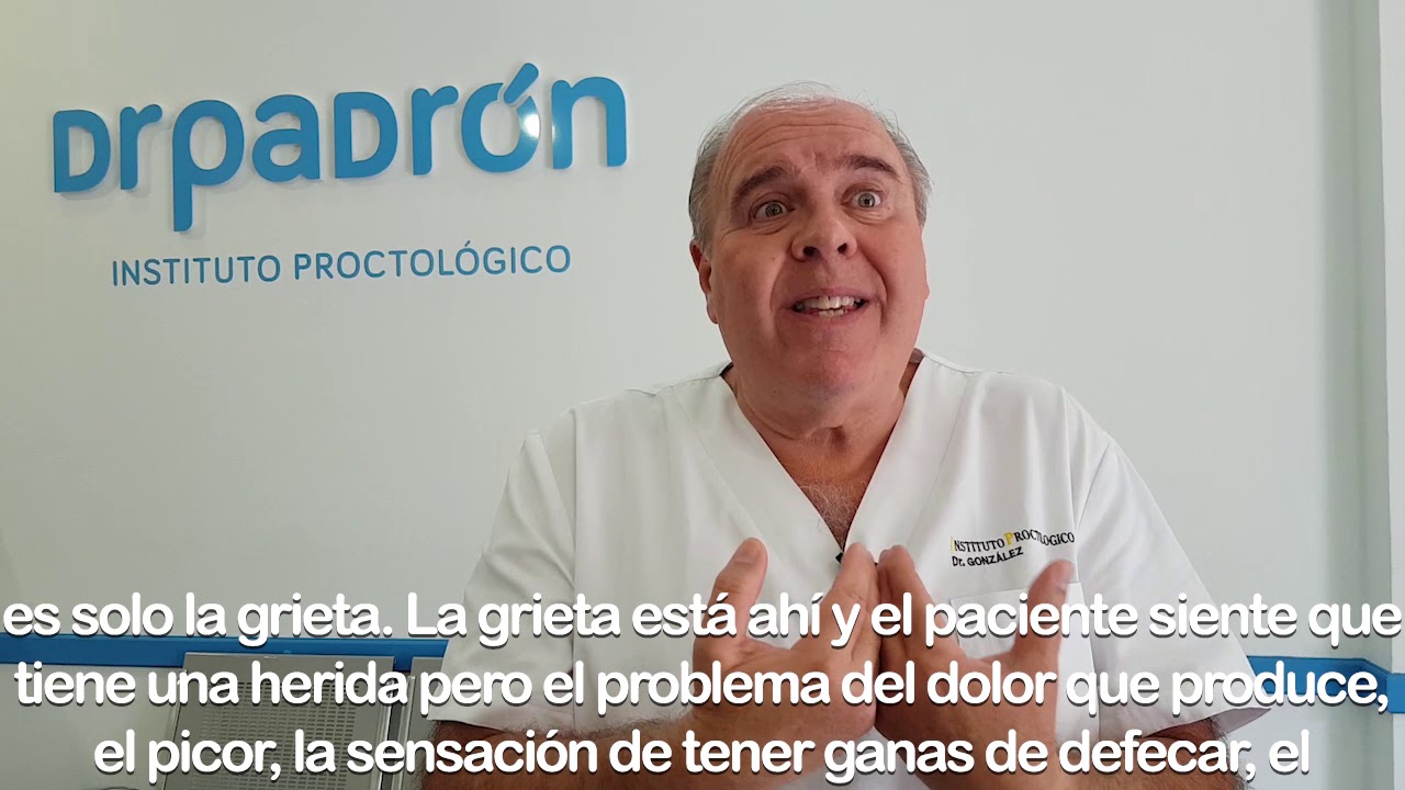 después de una operación de fisura