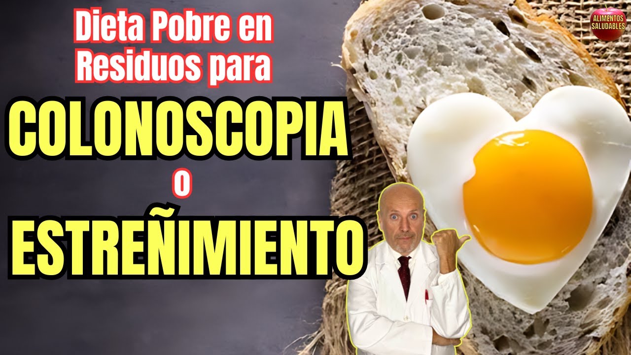 dieta pobre en residuos para colonoscopia