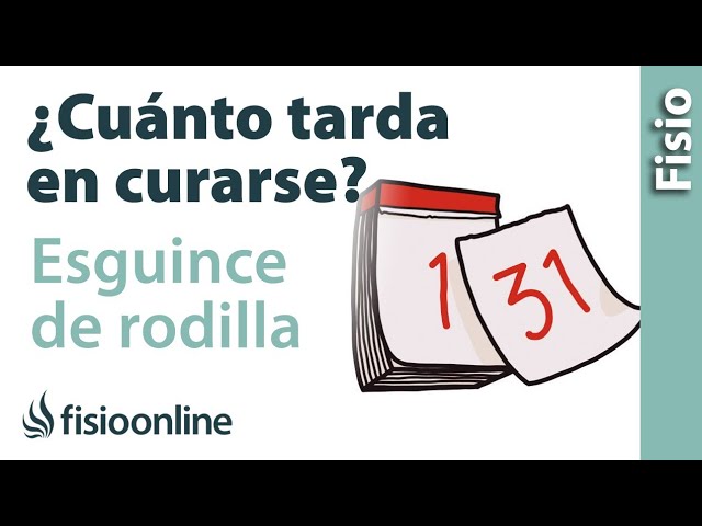 esguince de rodilla tiempo de recuperación