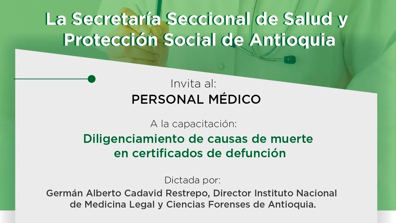 informe medico de causas de fallecimiento