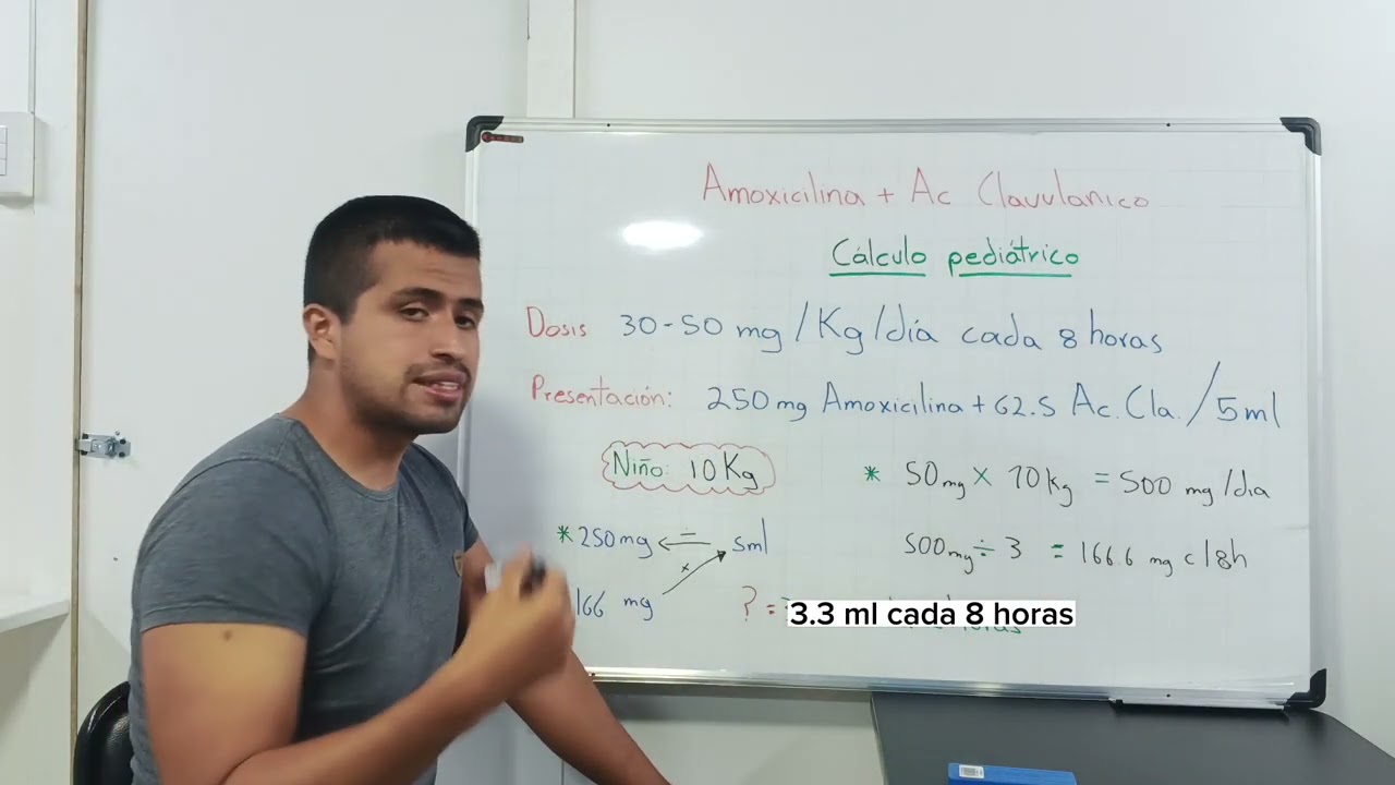10 ml de amoxicilina para niños