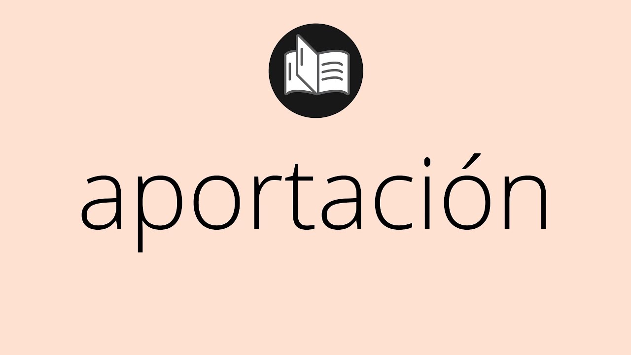 aportación a un r que es