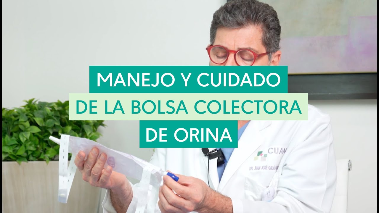 bolsa de orina abierta y cerrada