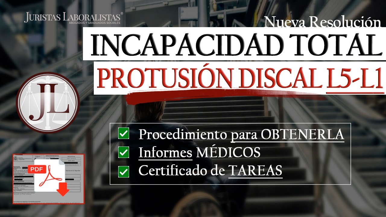grado de discapacidad por protusión discal